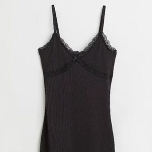 black h&m dress